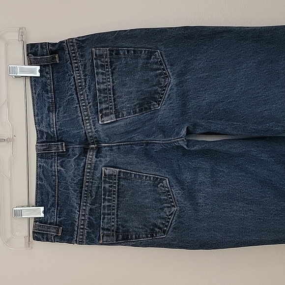 Land's End Faded Boot Cut Blue Jeans 10 S - Picture 7 of 13